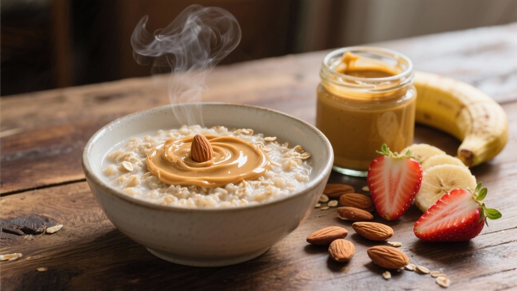nut butter enhances oatmeal