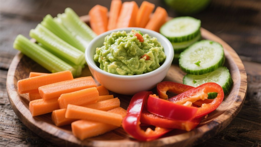 nutritious crunchy vegetable platter