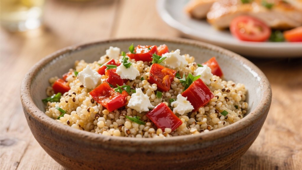 nutritious mediterranean quinoa salad