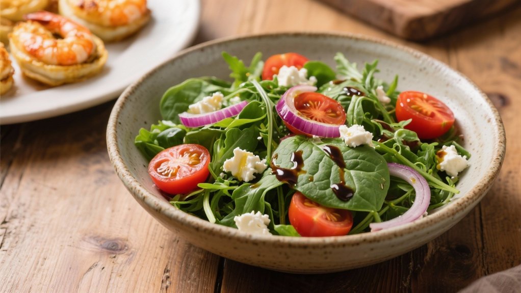 nutritious peppery greens salad