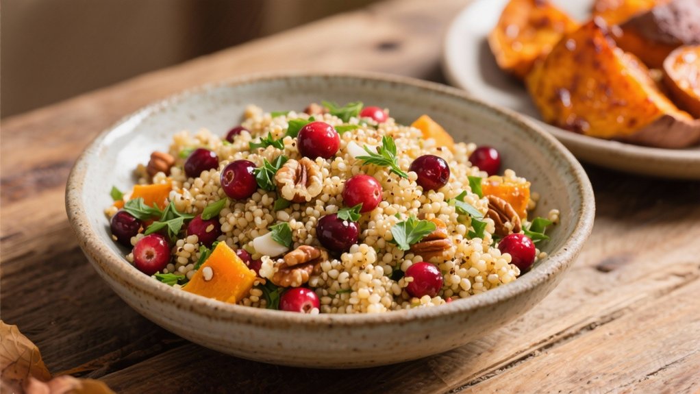 nutritious quinoa cranberry salad