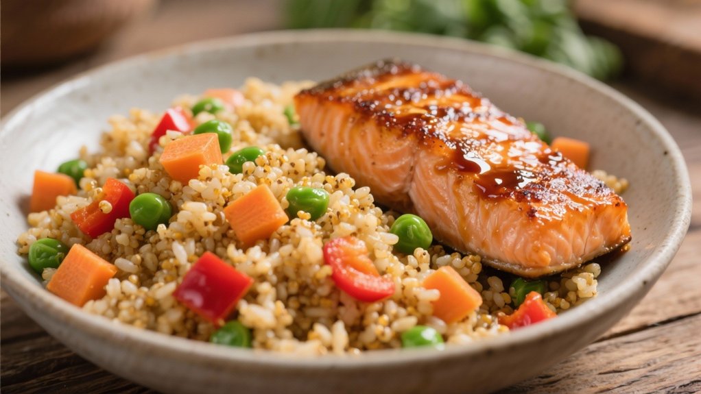 nutritious quinoa fried rice