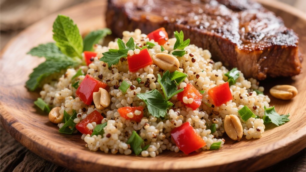 nutritious quinoa herb pilaf