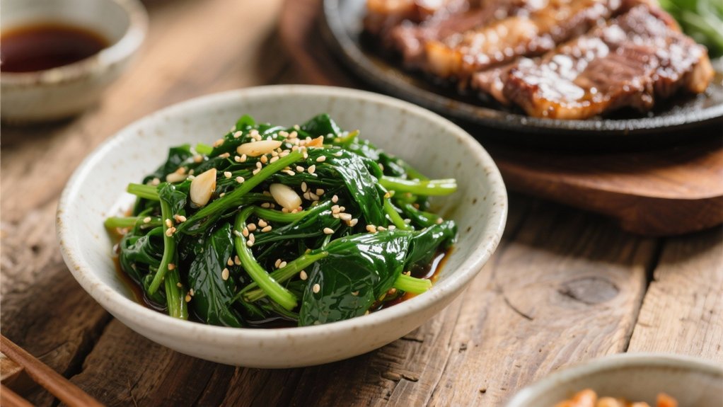 nutritious spinach side dish