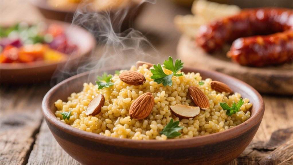 nutty aromatic bulgur pilaf