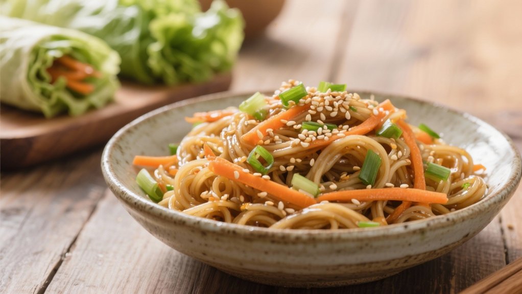 nutty cold noodle salad