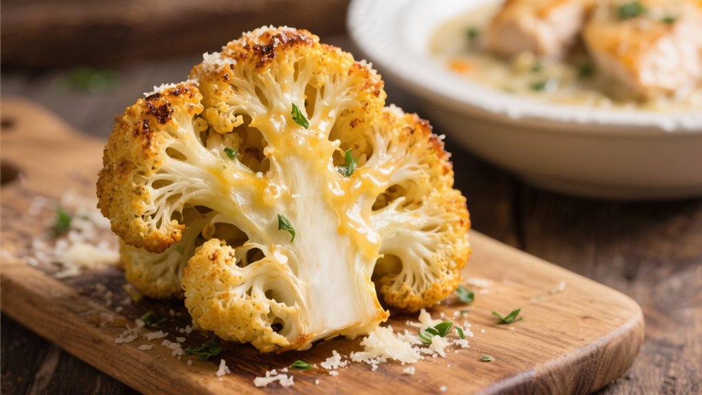 nutty golden roasted cauliflower