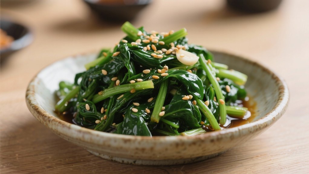 nutty healthy seasoned spinach