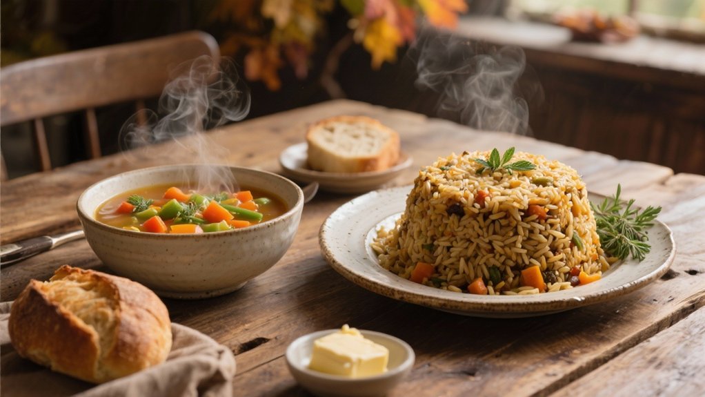 nutty hearty rice stuffing