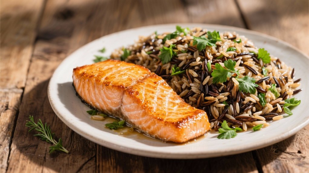 nutty herb infused wild rice