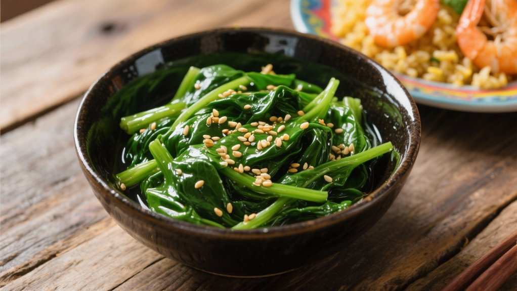 nutty nutritious spinach side