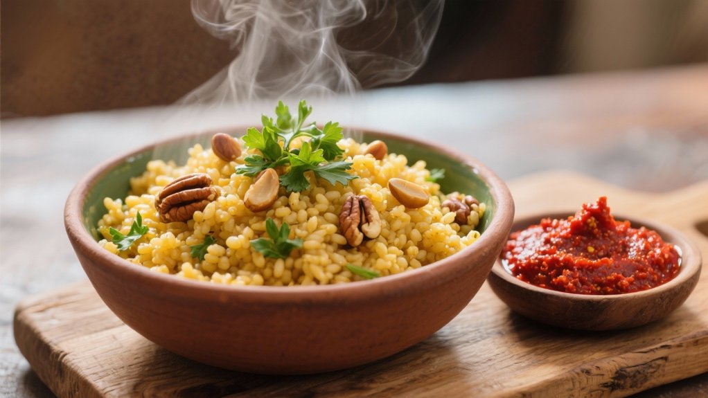nutty pilaf with pine nuts