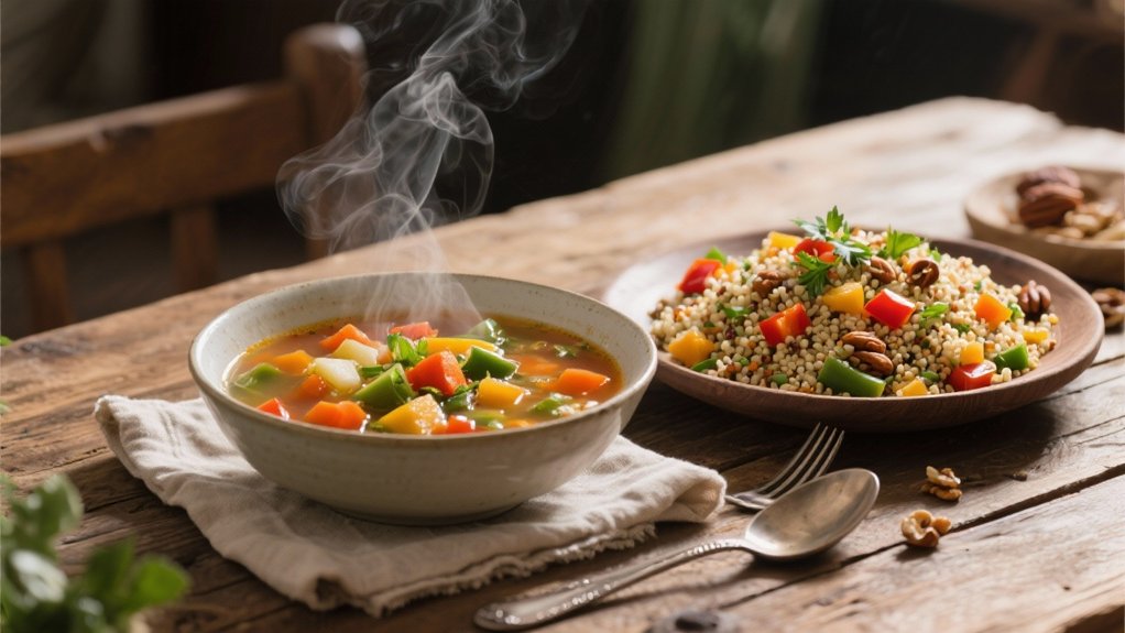 nutty protein rich quinoa pilaf