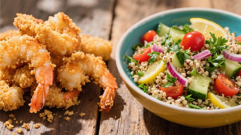 nutty quinoa fresh herbs