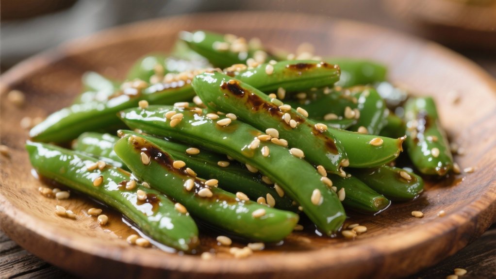 nutty sesame green beans