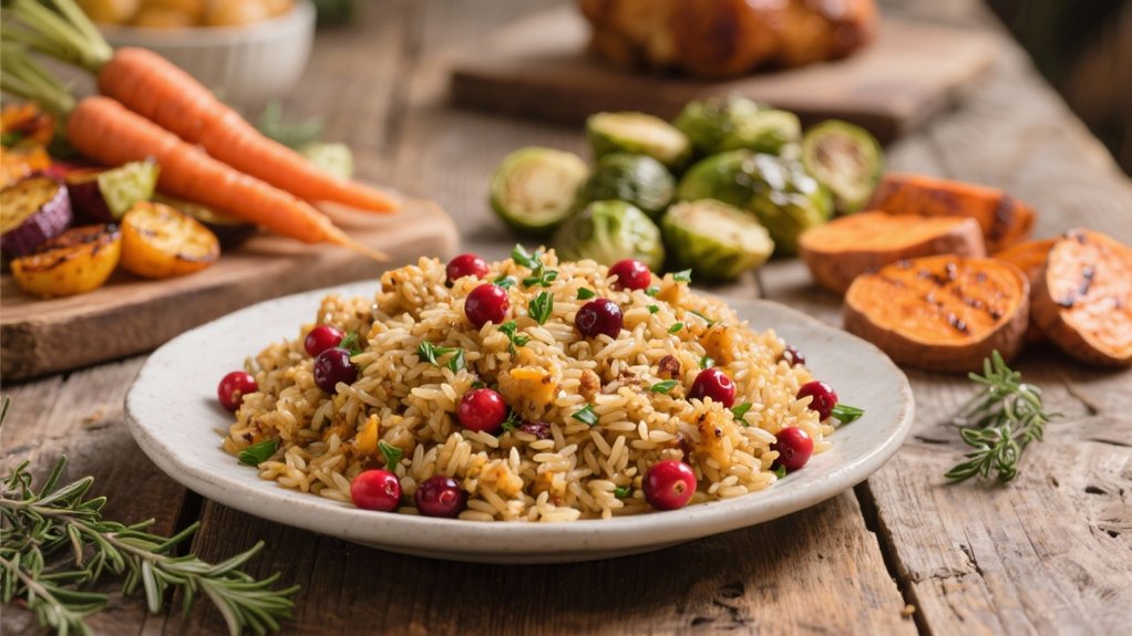 nutty tart rice stuffing