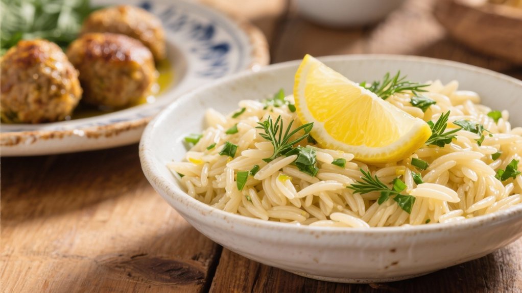 orzo pasta with lemon herbs