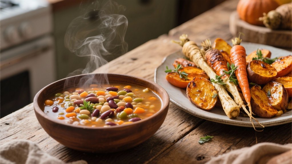 oven roasted earthy vegetables