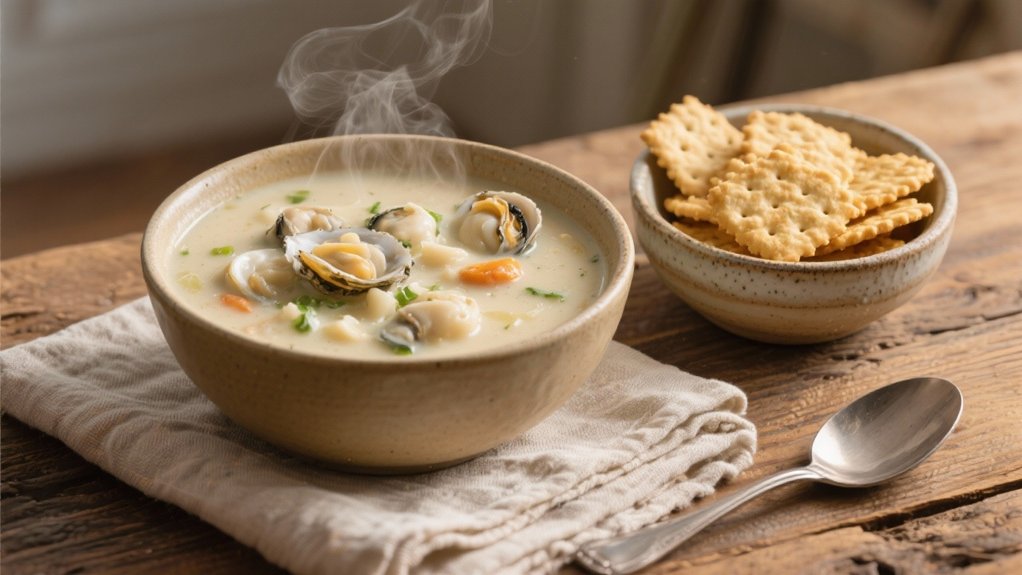 oyster crackers enhance chowder
