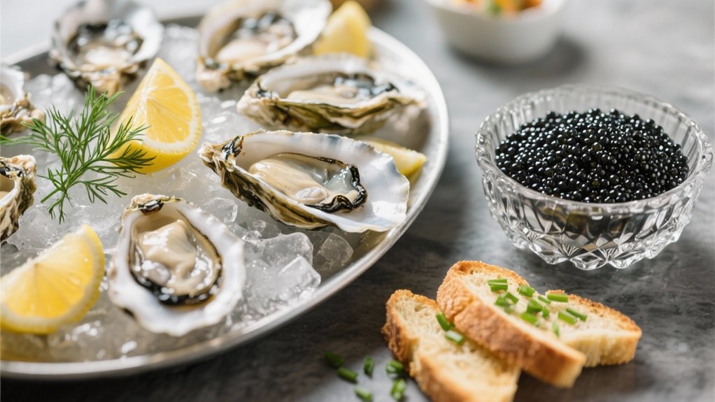 oysters caviar flavor harmony