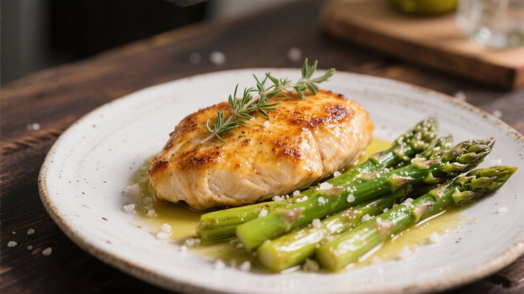 pan seared chicken with thyme