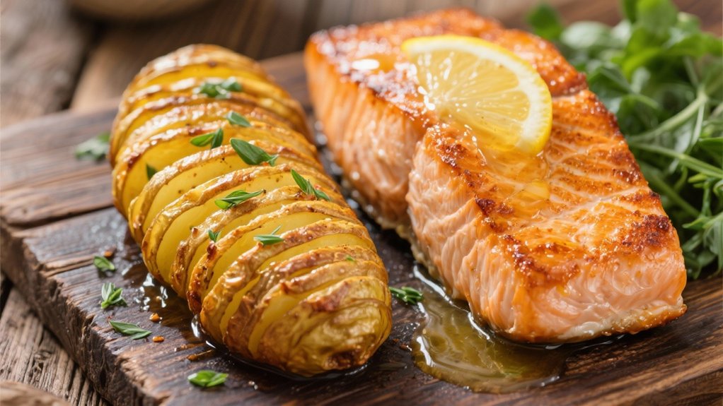 pan seared salmon with lemon butter