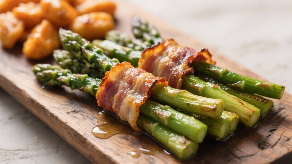 pancetta enhances asparagus elegance