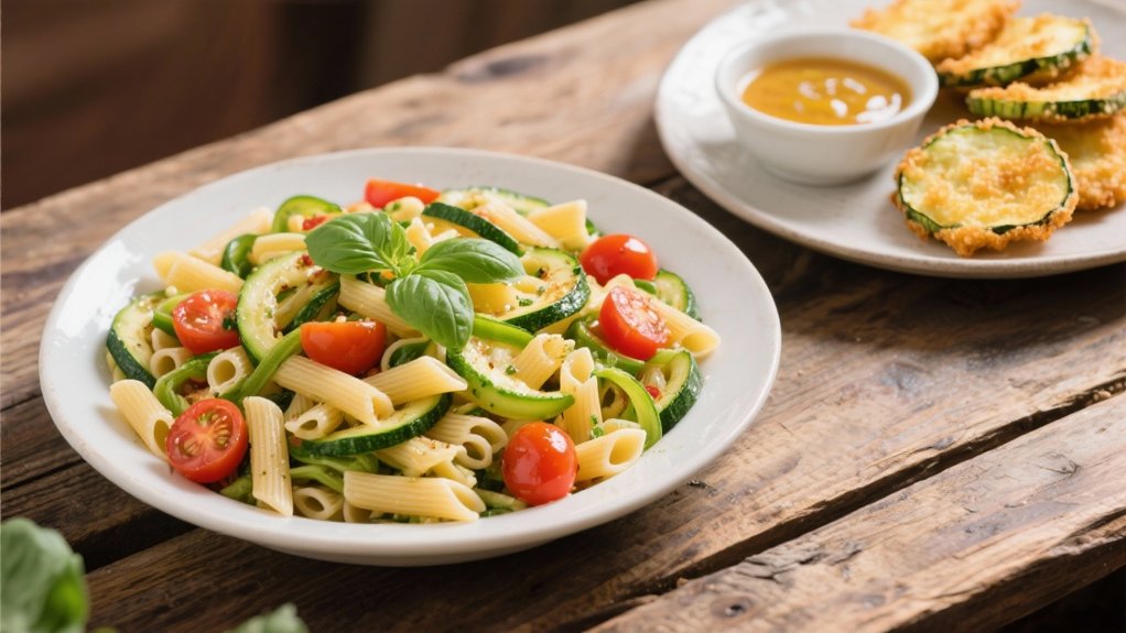 pasta with seasonal vegetables