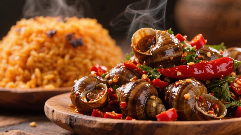 peppered snails elevate jollof