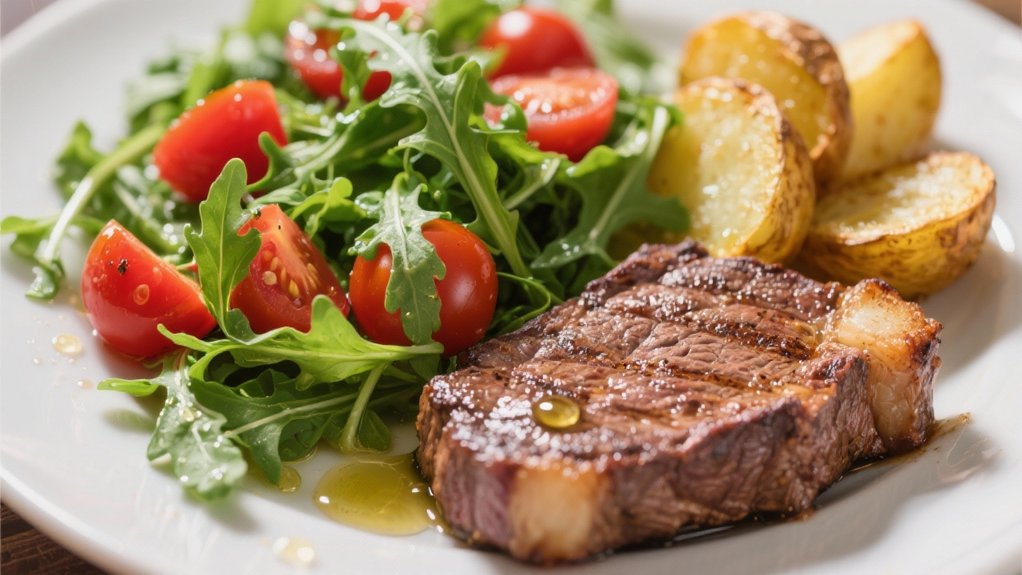 peppery arugula tomato salad