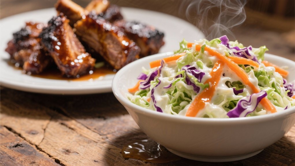 perfect balance with coleslaw