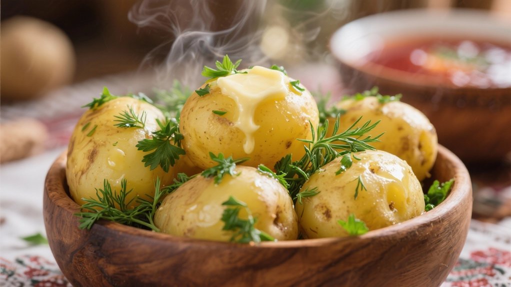 perfect buttery boiled potatoes