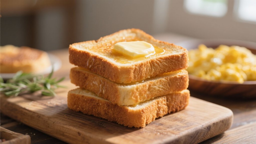 perfectly buttered toast points