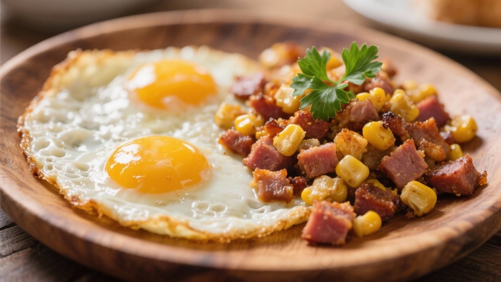 perfectly eggs with hash
