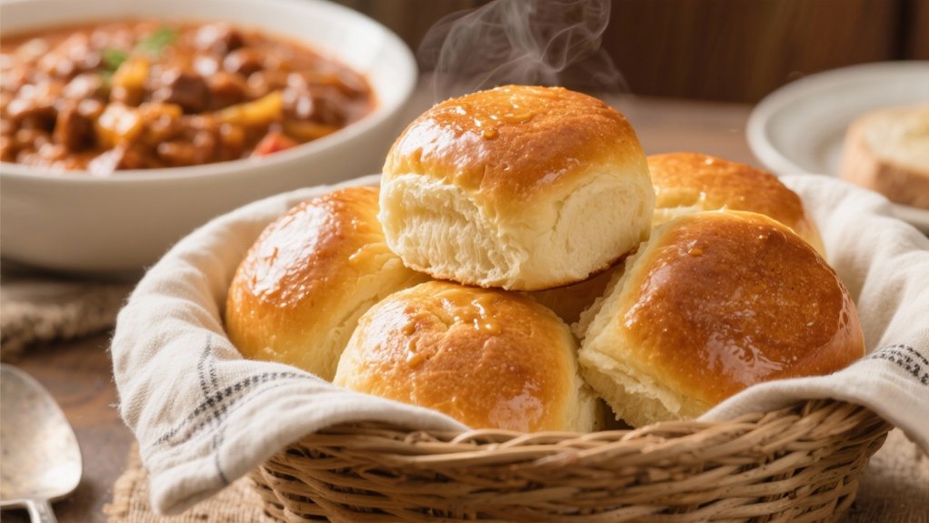 perfectly fluffy dinner rolls
