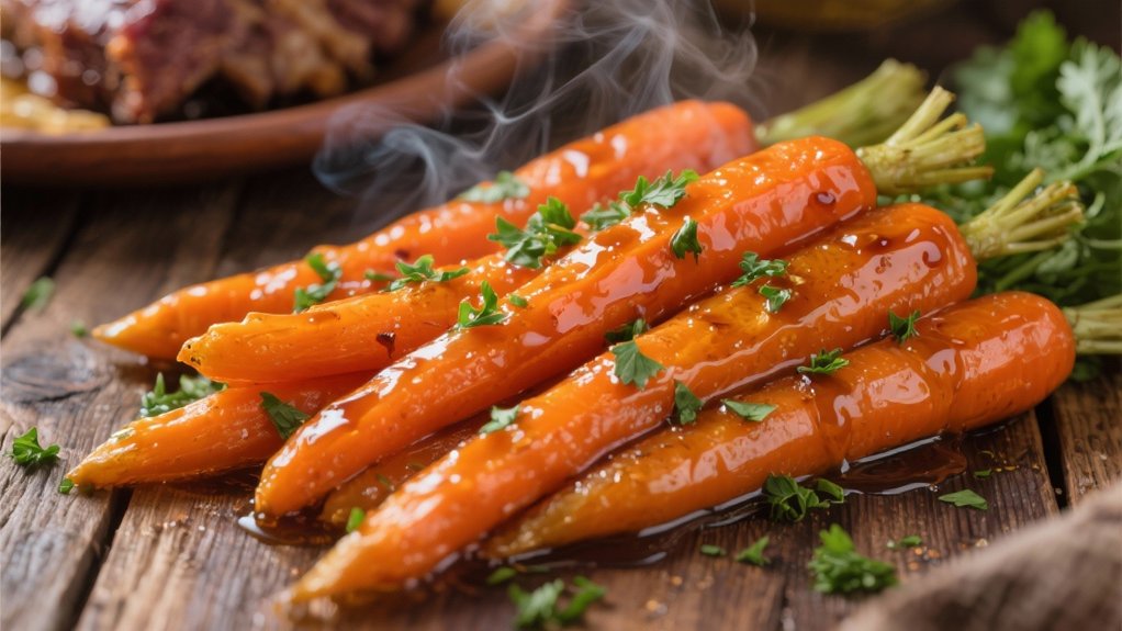 perfectly glazed honey carrots