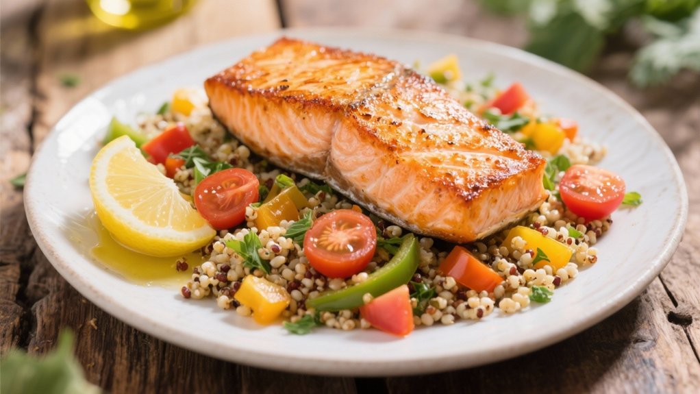 perfectly roasted salmon fillets