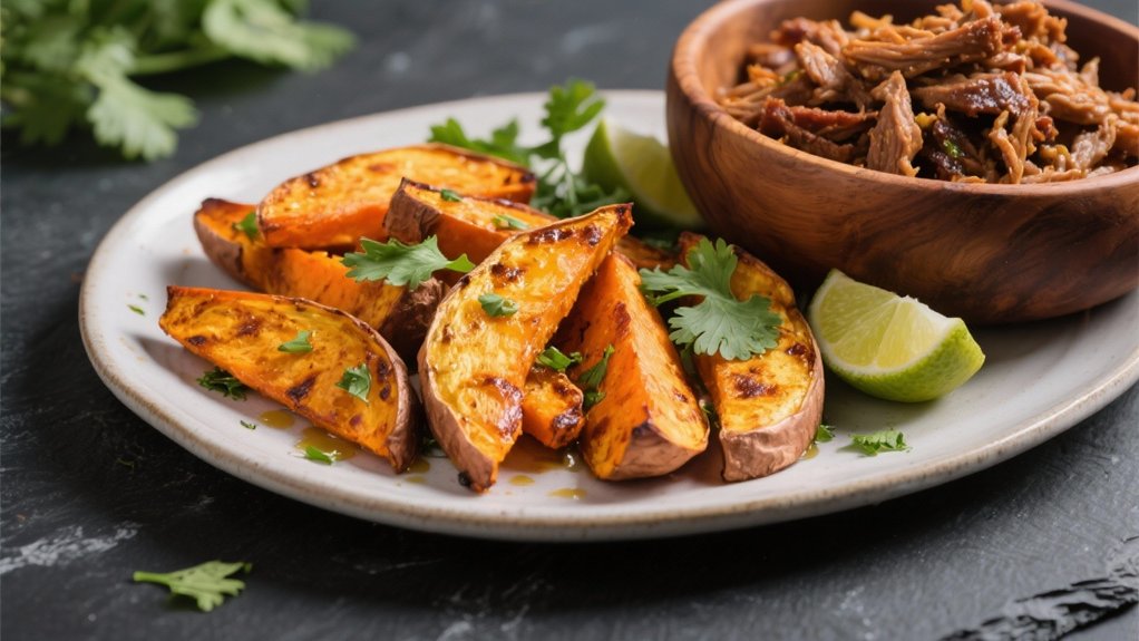 perfectly roasted sweet potato wedges
