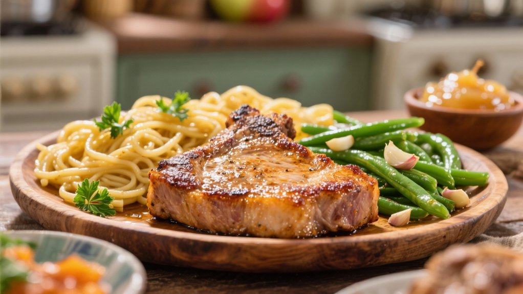 perfectly seasoned pork chops