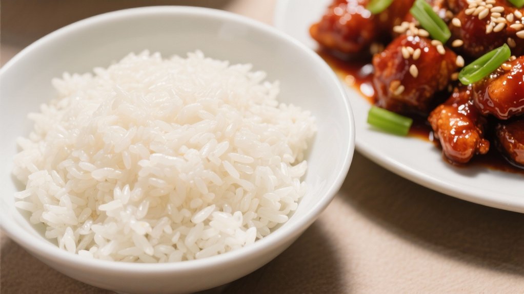 perfectly steamed jasmine rice