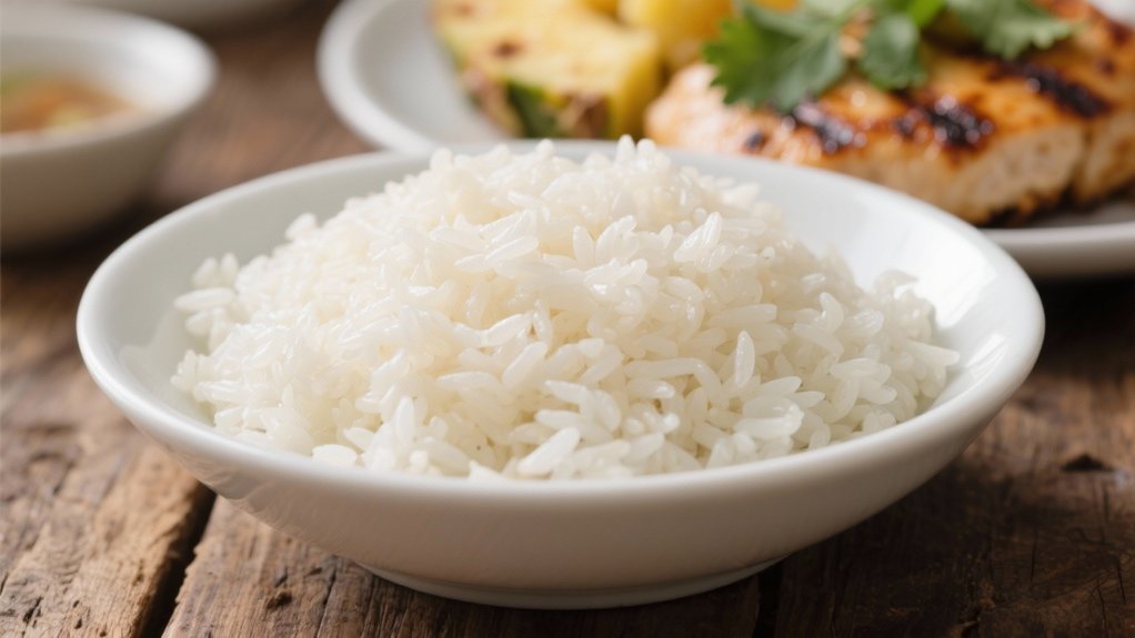 perfectly steamed jasmine rice