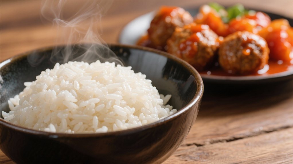 perfectly steamed jasmine rice
