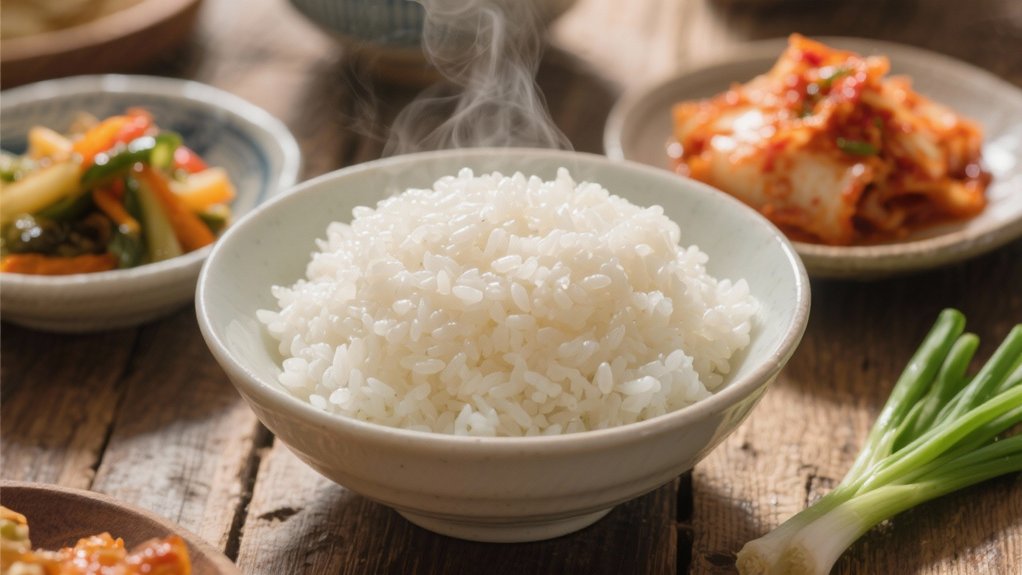 perfectly steamed white rice