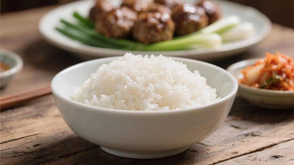 perfectly steamed white rice