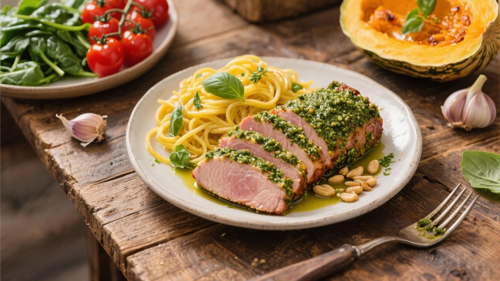 pesto pork tenderloin perfection