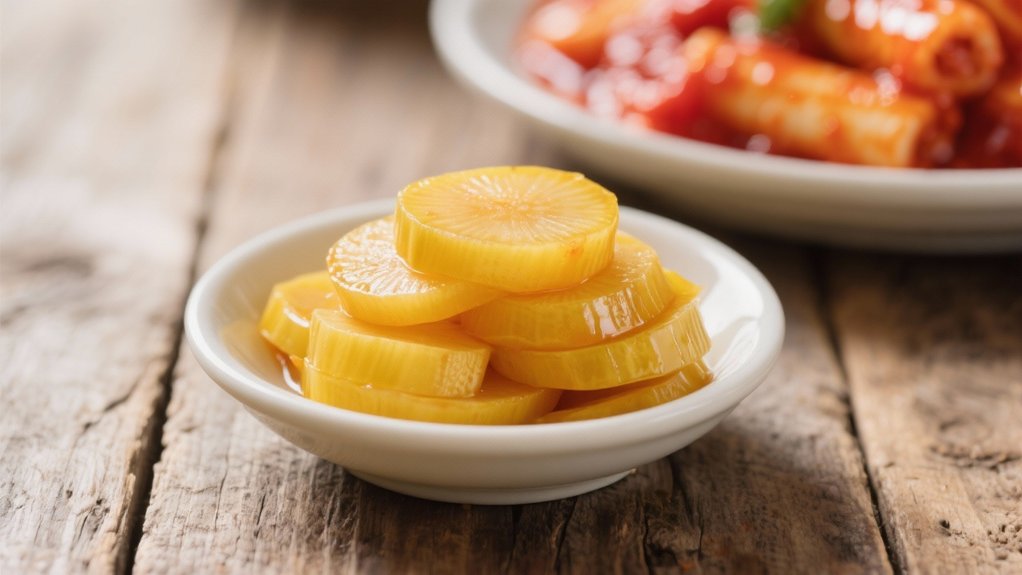 pickled radish enhances meals