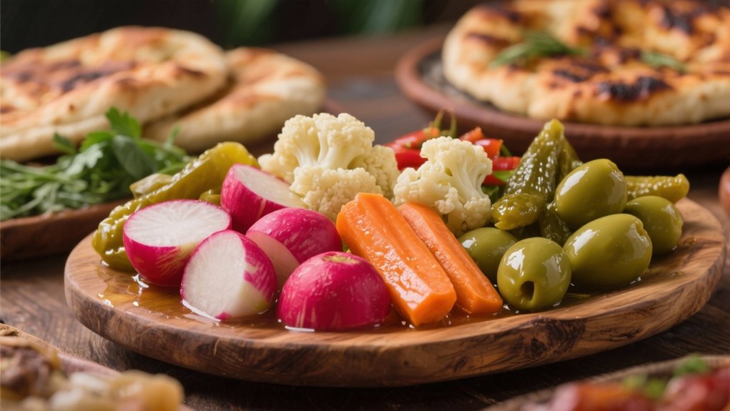 pickled vegetables enhance arayes