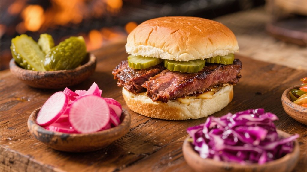 pickled vegetables enhance brisket