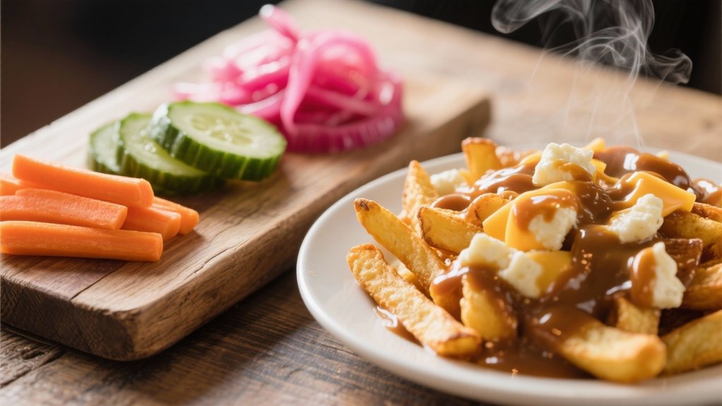 pickled vegetables enhance poutine