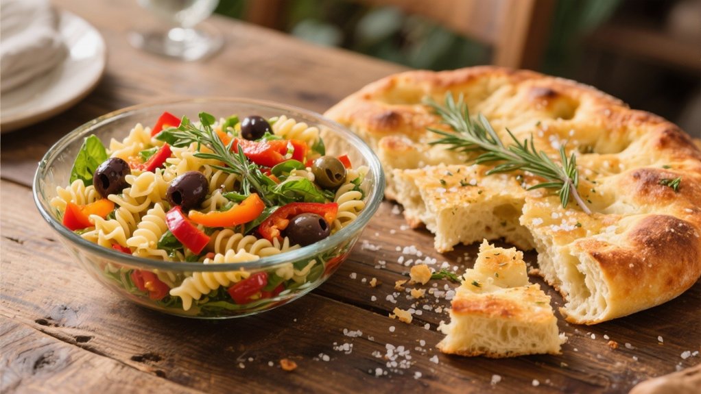pillowy herb scented flatbread